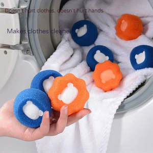 Home Accessories: Sponge Laundry Ball Lint Remover for Clothing Washing Machine Cleaning Ball Cat Hair Remover Clothes Cleaning Roller Dog Removes