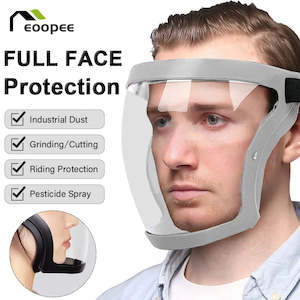 Personal Care: Facial Protection Mask Safety Glasses Anti-fog Dustproof Multifunctional Work Protection Mask for Welding Woodworking Crop Spray