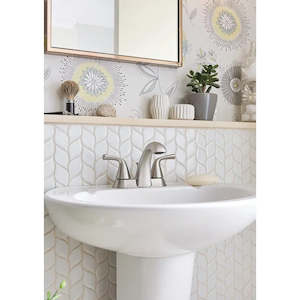 Moen Haber Spot Resist Brushed Nickel Two-Handle 4 "Centerset Bathroom Faucet, 3&hellip;