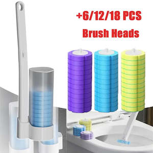 Disposable Toilet Brush Cleaner With Long Handle Bathroom Cleaning Sponge Brush &hellip;
