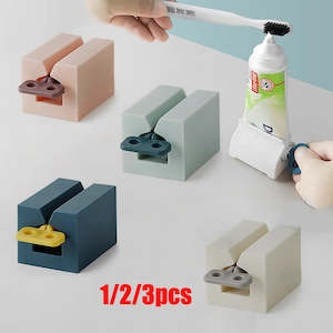 Bathroom Accessories: Toothpaste Squeezer Device Multifunctional Dispenser Facial Cleanser Clips Manual Lazy Tube Tools Press Bathroom Accessories