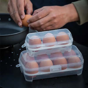 Kitchen Accessories: Outdoor Shockproof Egg Box Storage Box, Portable Camping Shatterproof Egg Tray, Home Plastic Protection Box, Travel Shatterproof