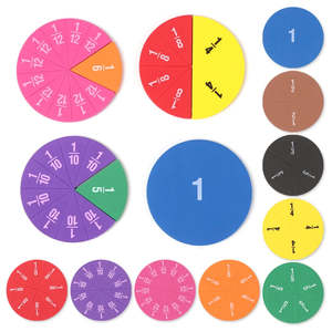 Educational Tools: Addition Subtraction Fractions Instrument Round EVA Math Teaching Aids Score Question Demonstrator Montessori Educational