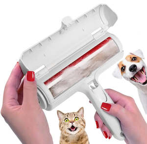 Ac Fin Cleaning Tools: Pet Hair Remover Roller - Dog & Cat Fur Remover with Self-Cleaning Base - Efficient Animal Hair Removal Tool - Perfect for Furni