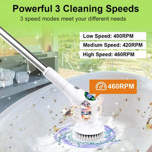 Home Appliance: Electric Cleaning Brush 8 in 1 Multifunctional Household Wireless Rotatable Cleaning Brush For Bathroom Kitchen Windows Toilet