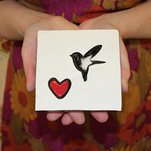 Small Tile - Bird Heart