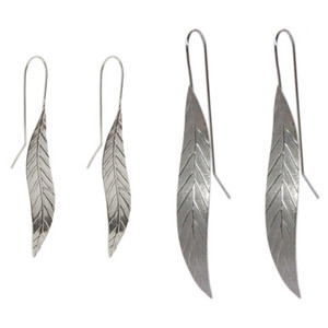 Products: Silver Leaf Earring - Large
