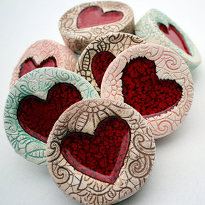 Lace Heart Pebble