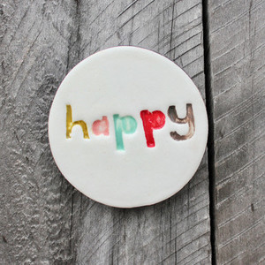 Products: Stamped Disc - Happy