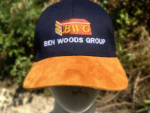 Flying Nun Catalog: Ben Woods Group Embroidered Suede Peak Cap