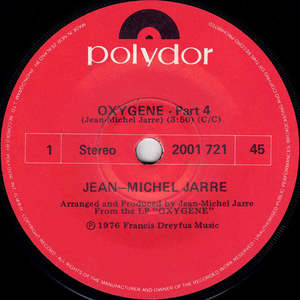 Jean-Michel Jarre - Oxygene - Part 4 (7" SECONDHAND)