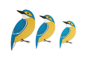 Gifts: Ian blackwell NewZealand Kingfisher Trio