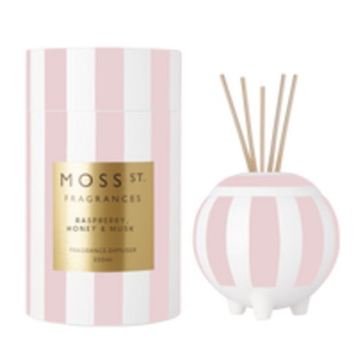Homewares: Moss street Raspberry, Honey & Musk Ceramic Diffuser 350ml