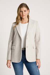 Eb Ive: Eb + Ive Sable Blazer Bisque