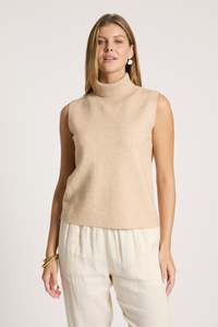 Eb Ive: Eb+Ive Zara knit vest Bisque