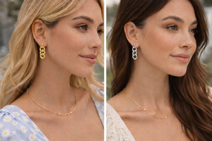 Accessories: Flying Saucers Chain Earrings