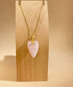Flying Saucers heart Necklace powder crystal