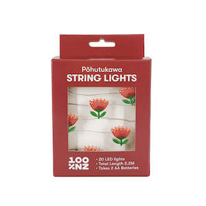 Christmas: 100% Pohutukawa String Lights