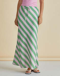 Betty Basics 1: Betty Basics Brooke bias skirt green pink