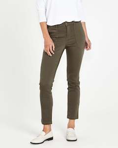 Betty Basics 1: Betty Basics Roxette stretched chino jogger Khaki
