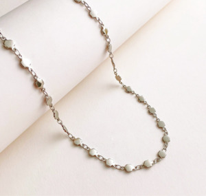Flying Saucers Jewellery 1: Flying Saucers silver disc chain necklace