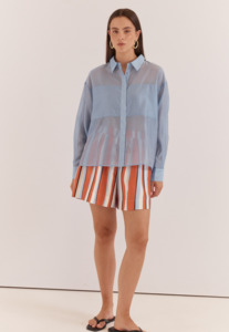 Sass Val oversized shirt Pale Blue