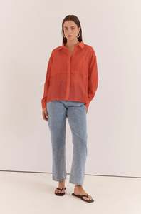Sass Val oversized shirt Orange