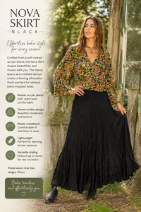 Fashion: Boho Nova skirt black