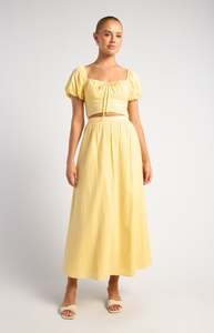 Fashion: Cotton top and skirt