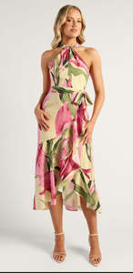 Fashion: Tropical Bloom halter dress
