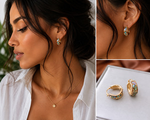 New Arrivals 1: Flying Saucers Paua shell inlay Earrings