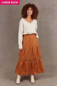 Skirts: Eb & Ive Nama Skirt Ochre