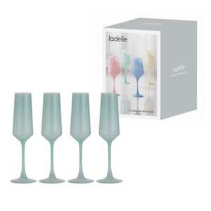 Drinks And Glasses: Ladelle Chelsea mint  Champagne 4pk