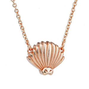 Little Taonga: Little Taonga Piwakawaka Fantail necklace rose gold