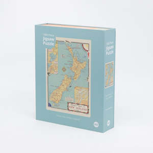 Christmas: Tourist map of NZ jigsaw puzzle boxed