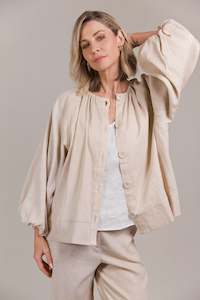 E&Ive Laax Button Blouse Ecru