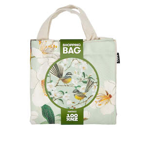 Kiwi chatty fantails shopping bag