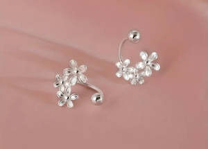 Flying Saucers flower s/ s earrings