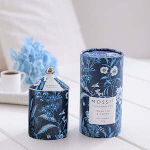 Beauty Wellness: Moss Street Fresh Fig & Cedar Ceramic Candle 360g