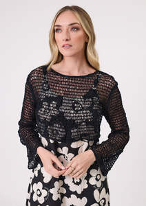 Fashion: Lemon tree Paolina knit top black