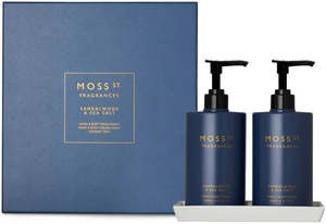 Beauty Wellness: Moss St sand Le wood and sea salt hand/body wash /cream