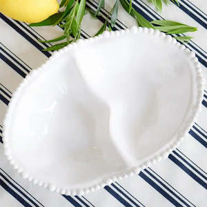 Homewares: Melamine Pearl double server pre order