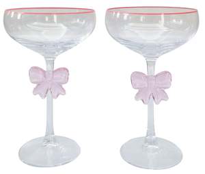 Homewares: Bow glasses