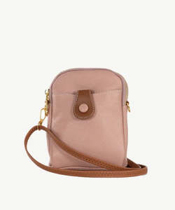 Sassy Duck Georgie Leather cross body pink