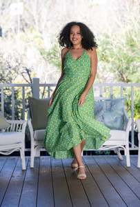 Cotton Leela Halter Dress