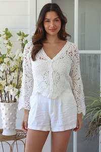 Jumpers: Boho cotton  white
