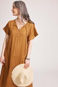 Eb &Ive Miramar Maxi Dress Caramel