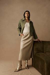 Fashion: Eb +Ive Wanderer crop jacket pampas