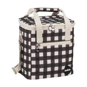 Kolkab  mini  cooler Black check
