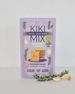 Kiki seed cracker. Rosemary and Garlic